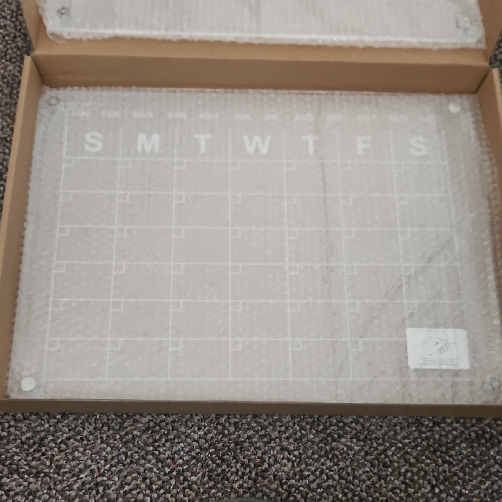 Clear Acrylic Weekly Planner Board